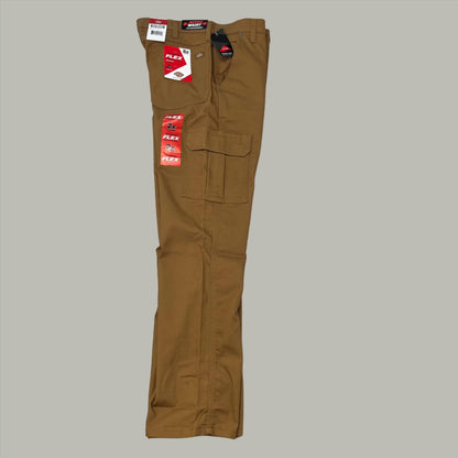 Flex Regular Fit Cargo Pants Mens 34X32 Stonewashed Brown Duck DP902SBD