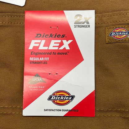 Flex Regular Fit Cargo Pants Mens 34X32 Stonewashed Brown Duck DP902SBD