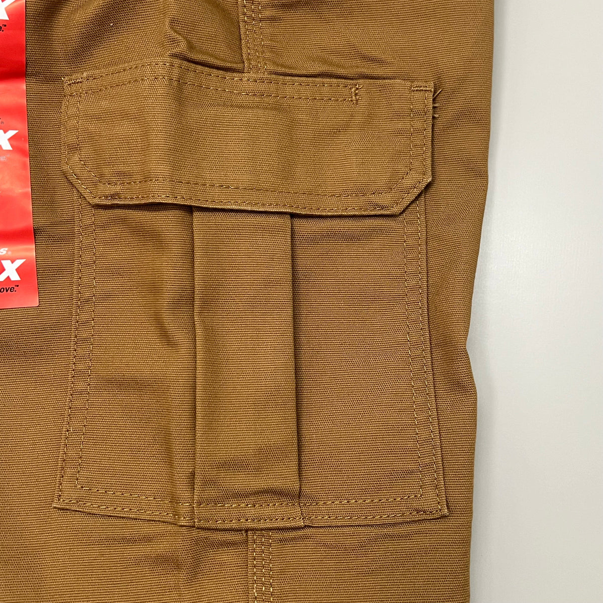 Flex Regular Fit Cargo Pants Mens 34X32 Stonewashed Brown Duck DP902SBD