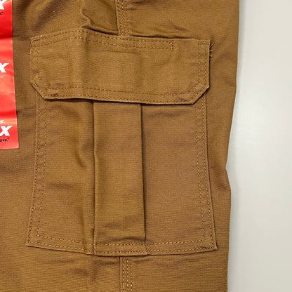Flex Regular Fit Cargo Pants Mens 34X32 Stonewashed Brown Duck DP902SBD