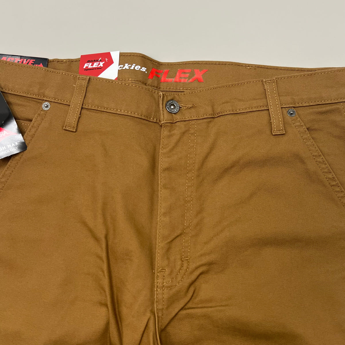 Flex Regular Fit Cargo Pants Mens 34X32 Stonewashed Brown Duck DP902SBD