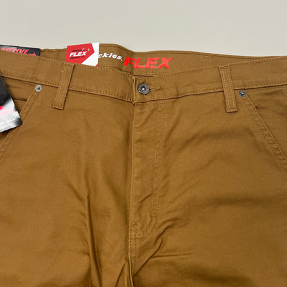 Flex Regular Fit Cargo Pants Mens 34X32 Stonewashed Brown Duck DP902SBD
