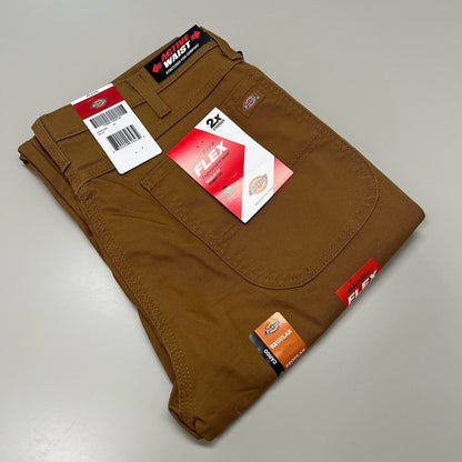 Flex Regular Fit Cargo Pants Mens 34X32 Stonewashed Brown Duck DP902SBD