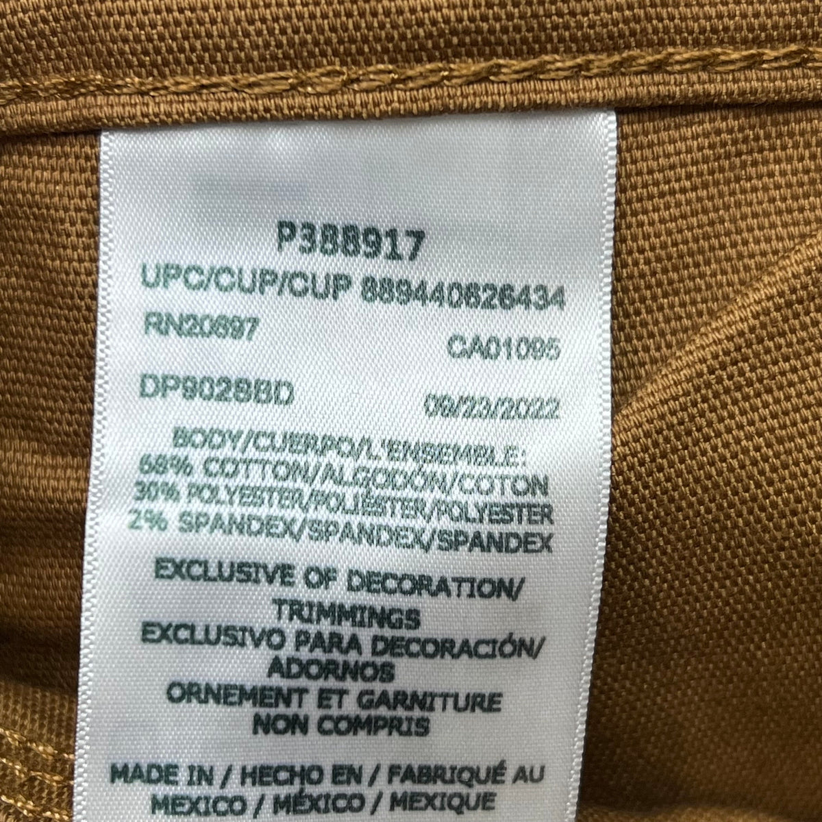 Flex Regular Fit Cargo Pants Mens 34X32 Stonewashed Brown Duck DP902SBD