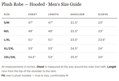 Men’s Robe with Hood – Ultra-Soft Plush Comfort for Everyday Use