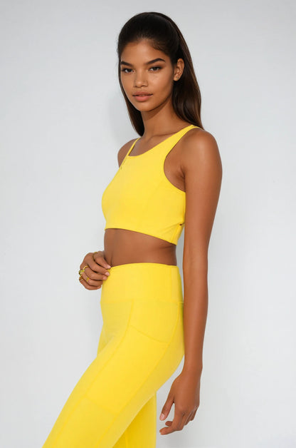 Breathe Easy Cut-Out Back Sports Bra – Lycra® Blend