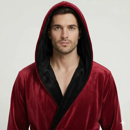 Men’s Robe with Hood – Ultra-Soft Plush Comfort for Everyday Use