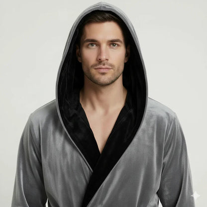 Men’s Robe with Hood – Ultra-Soft Plush Comfort for Everyday Use
